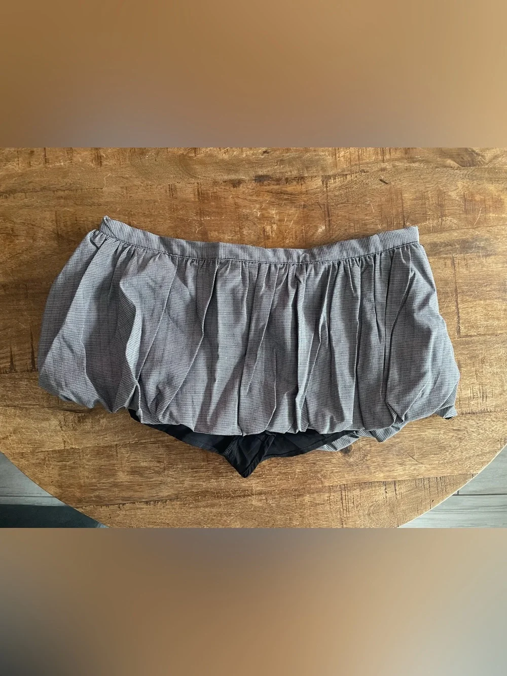 Lioness Un Tutu Mini Bubble Skort – Onyx Gingham | NWT | XS - Picture 6 of 9
